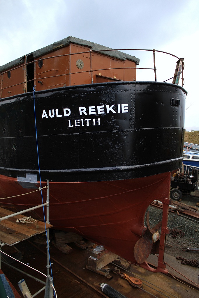 Steam puffer refurbishment at Crinan Boatyard